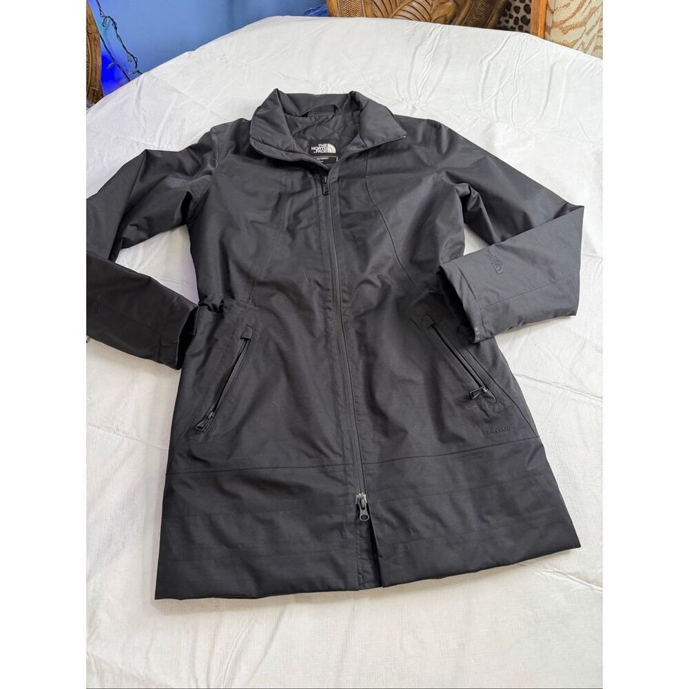 The North Face Black Nueva Trench Coat Jacket Size Small S/P